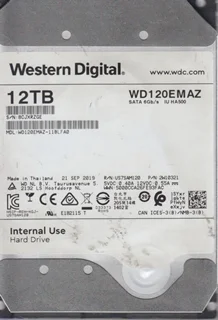 وسترن دیجیتال استوک 12TB 6G SATA 5.4K